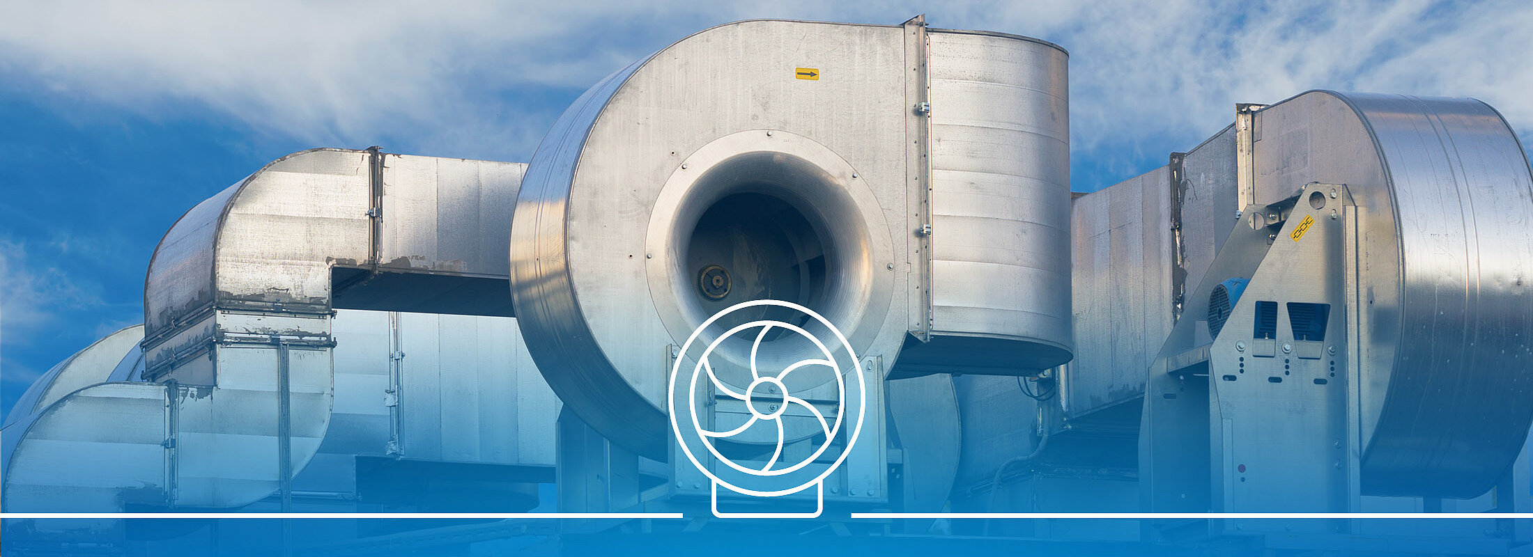 Ventilatoren aus rostfreiem Edelstahl auf einem Dach